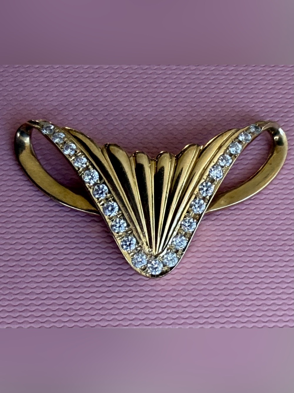 14K YELLOW GOLD & LAB DIAMOND
PENDANT SLIDER PENDANT - MINT